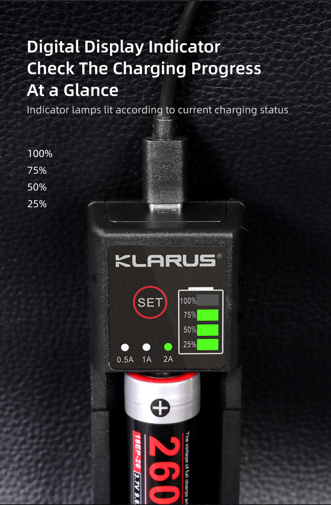 ΦΟΡΤΙΣΤΗΣ ΜΠΑΤΑΡΙΩΝ KLARUS K1 PRO